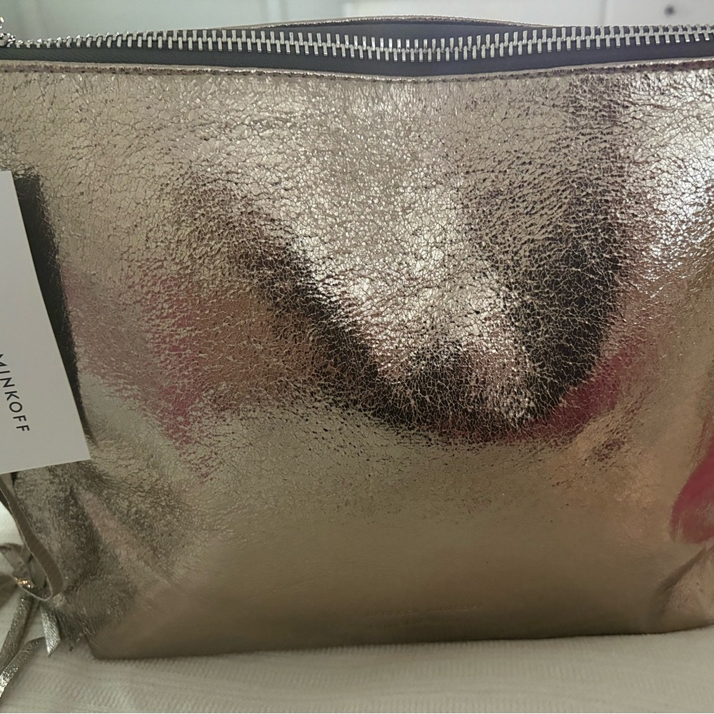 Rebecca Minkoff Shimmering Gold Clutch